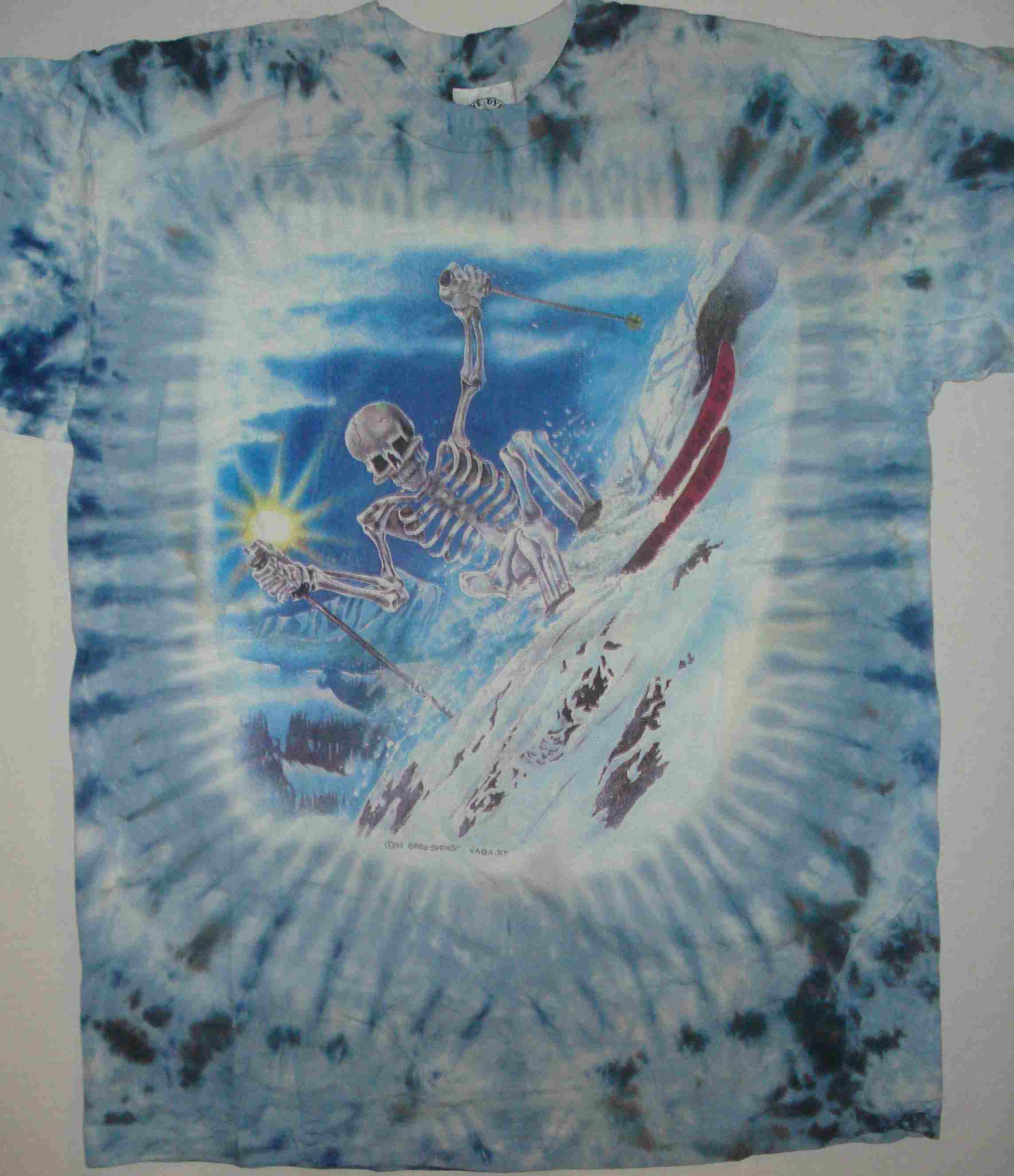 Lithuania Tie-Dye Basketball T-Shirts Slam-Dunking Skeleton